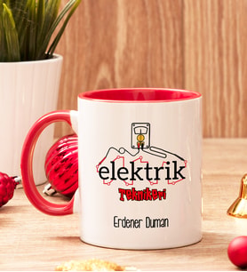 Elektrik Teknikerine Hediye Renkli Kupa Bardak