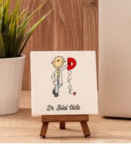 Doktor Karikatürü Taş Dekor