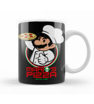 Mario Bros Mario's Pizza Kupa Bardak Porselen