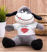 Sevgililere Özel Tarihli ve İsimli Peluş Eşek