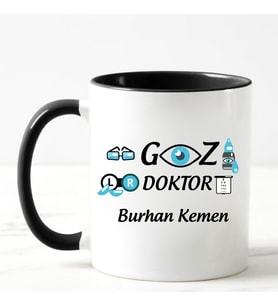 Göz Doktoru Kupa Bardağı Siyah