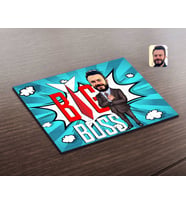BK Gift Kişiye Özel Erkek Big Boss Karikatürlü Ahşap Puzzle-4