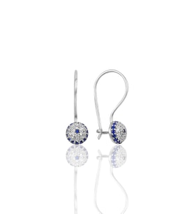 Söğütlü Silver Gümüş çengelli yarım top küpe