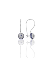 Söğütlü Silver Gümüş çengelli yarım top küpe