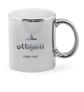 BK Gift Kişiye Özel Mesleki Yeminli Mali Müşavir Krom Kupa Bardak  1