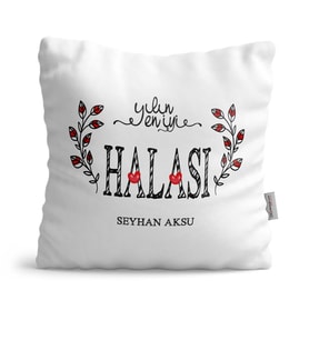 BK Gift Kişiye Özel Yılın En İyi Halası  Yastık
