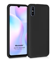 Microsonic Matte Silicone Xiaomi Redmi 9A Kılıf Siyah