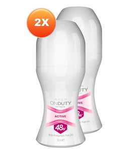 Avon Onduty Active Kadın Rollon 50 Ml. Ikili Set