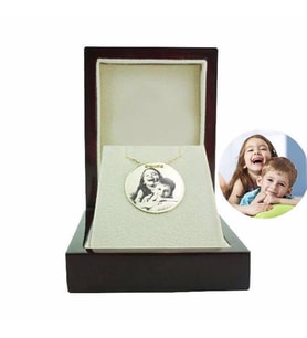 Gravür Plaka Kolye 3,50 Gram 14 Ayar Sarı Altın