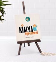 BK Gift Kişiye Özel Kimya Öğretmeni Şovaleli Doğal Taş-1 (Beyaz)