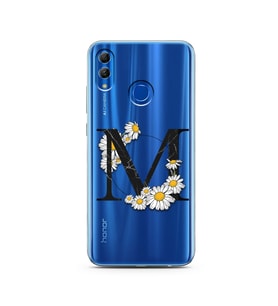 Papatya Harf Tasarım Süper Şeffaf Silikon Telefon Kılıfı Huawei Honor 10 Lite M-