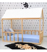 Montessori Yatak Markaawm Ahşap Karyola Orkide