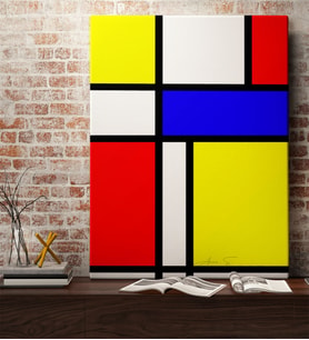 BK Gift Kişiye Özel Mondrian Kanvas Tablo (50x70cm.) 5