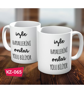 Motivasyon Yazı Hediye Kupa Bardak