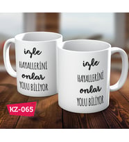 Motivasyon Yazı Hediye Kupa Bardak