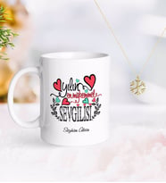 BK Gift Kişiye Özel Yılın En Mükemmel Sevgilisi Kupa ve Kar Tanesi Kolye (Model 1)