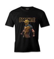 Fortnite - Battle Hound Siyah Erkek Tshirt
