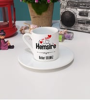 Mesajlı Hemşire Türk Kahvesi Fincanı