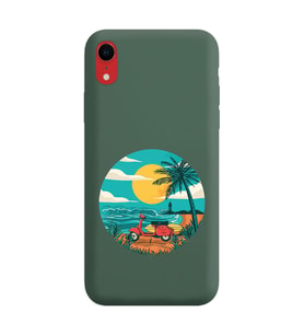 Koyu Yeşil Lansman Telefon Kılıfı Iphone XR