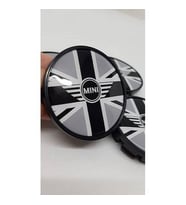 Jant Göbeğİ Mini Cooper 65/60 60mm YUVA 4'LÜ SET English Flag Gri