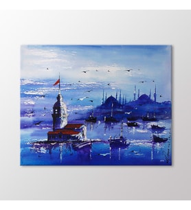 Arty Tablo İstanbul Manzarası Tablo (Karışık)