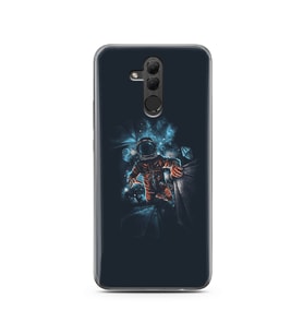 Uzay Boşluğu Tasarım Süper Şeffaf Silikon Telefon Kılıfı Huawei Mate 20 Lite 