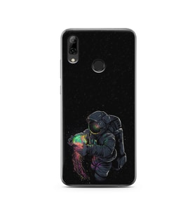 Uzay Kız Tasarım Süper Şeffaf Silikon Telefon Kılıfı Huawei Y6 (Prime) 2019