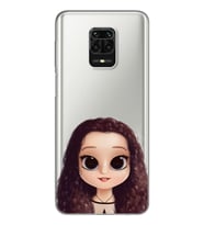 Kıvırcık Saçlı Kız Tasarımlı Süper Şeffaf Silikon Telefon Kılıfı Xiomai Redmi No