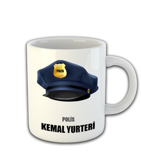 Kişiye Özel Polis Temalı Kupa Bardak 81475