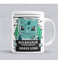 Bulbasaur Bad Boy Pokemon Kupa Bardak Porselen