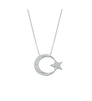 Gümüş Ay Yıldız Kolye DT0155
