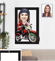 Kişiye Özel Bayan Karikatürlü 3D Ahşap Tablo 30x47 Model-2
