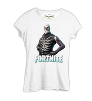 Fortnite - Skull Beyaz Kadın Tshirt