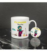Ev Hanımı Kupa Bardak ve Anahtarlık Set