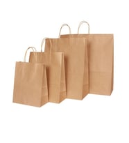 Kraft Hediye Çantası 1Pk- 25adet - 18x24x8- KRAFT (Natural)