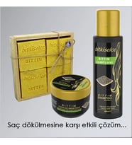 Bitkiselce Bıttım Şampuanı (400 ml) +Saç Maskesi (250 ml) +4 Sabun (450 gr.) SAÇ DÖKÜLMESİNE KARŞI ETKİLİ