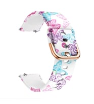 Samsung Gear S2 Huawei Watch 2 Tasarım Kordon Kayış (Pembe)