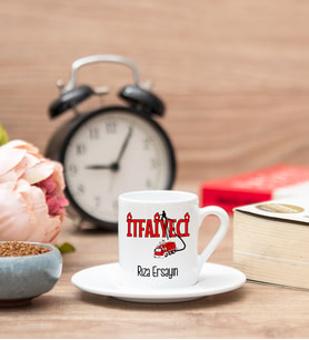 İtfaiyeci Türk Kahvesi Fincanı