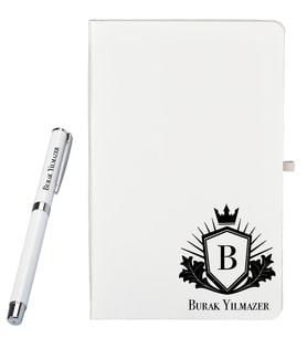 Kişiye Özel Hazırlanmış Hediye Defter ve Roller Kalem