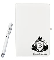 Kişiye Özel Hazırlanmış Hediye Defter ve Roller Kalem