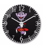 Count Von The Countfather Duvar Saati Bombeli Gercek Cam
