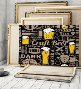 Beer Tasarımlı Kanvas Tablo 50x70cm 3