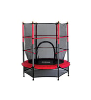 Avessa Çocuk Korumalı Trambolin 140 cm Fileli Trampolin (Kırmızı)