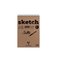 Clairefontaine Sketch Blok 90g Kısa Kenarı Spiralli A5 100 Sayfa