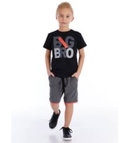 Big Bro Erkek Çocuk T-shirt Şort Takım