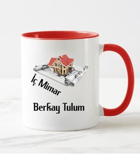 İç Mimar Kupa Bardağı Kırmızı