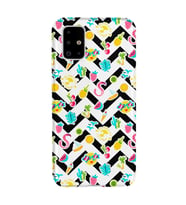 Kılıfland Samsung Galaxy A51 Kılıf Silikon Resimli Kapak Zig Zag Stok 315