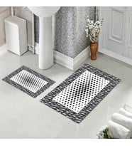 Banyo Halısı Ikili Klozet Takımı Kaymaz Tabanlı (60 xm x 100 cm + 40 cm x 60 cm) 
