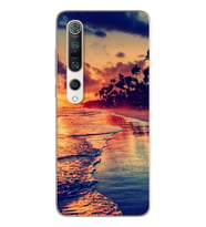 Sahil Tasarımlı Süper Şeffaf Silikon Telefon Kılıfı Xiomai Mi10-pro