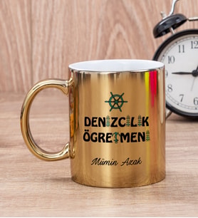 Denizcilik Öğretmeni Gold Kupa Bardak